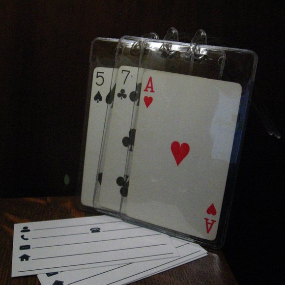 Continental Airlines Vintage Playing Card Luggage Tags (3) - Picture 4 of 4